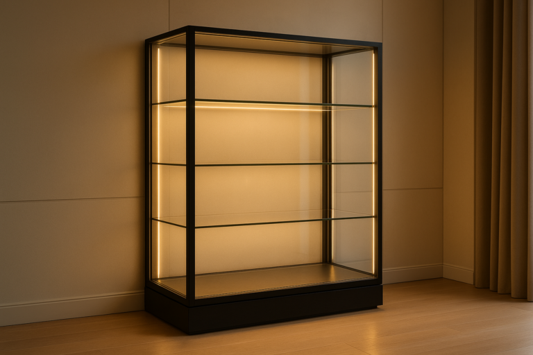 cách lắp led tủ kính